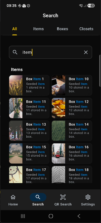 Search results